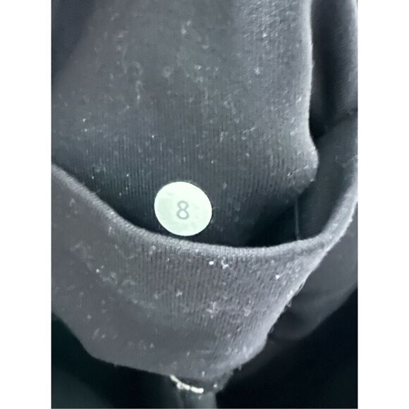 Lululemon athletica black mesh calf cropped leggings sz 8 - Picture 9 of 9